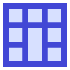 Layout Window 44 Icon from Sharp Duo Set