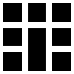 Layout Window 44 Icon from Sharp Solid Set