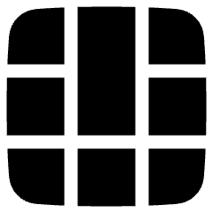 Layout Window 45 Icon from Plump Solid Set