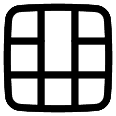 Layout Window 45 Icon from Plump Line Set