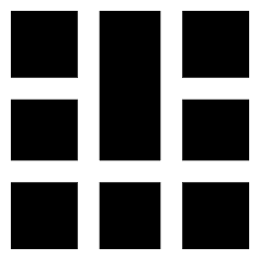 Layout Window 45 Icon from Sharp Solid Set