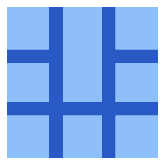 Layout Window 45 Icon from Sharp Flat Set