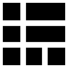 Layout Window 48 Icon from Sharp Solid Set