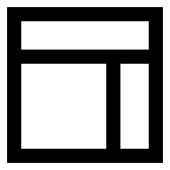 Layout Window 5 Icon from Sharp Line Set