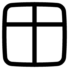 Layout Window 51 Icon from Plump Line Set