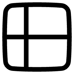 Layout Window 52 Icon from Plump Line Set