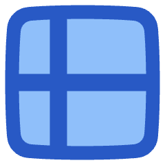 Layout Window 52 Icon from Plump Flat Set