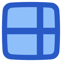 Layout Window 53 Icon from Plump Flat Set