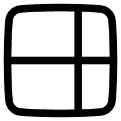 Layout Window 53 Icon from Plump Line Set