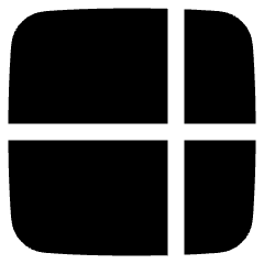 Layout Window 53 Icon from Plump Solid Set