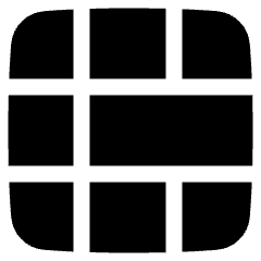 Layout Window 54 Icon from Plump Solid Set
