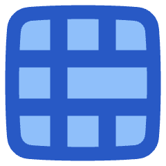 Layout Window 54 Icon from Plump Flat Set