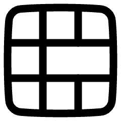 Layout Window 54 Icon from Plump Line Set
