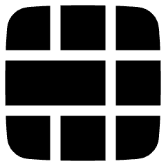 Layout Window 55 Icon from Plump Solid Set