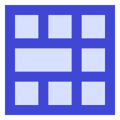 Layout Window 55 Icon from Sharp Duo Set