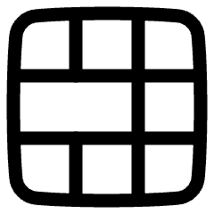 Layout Window 55 Icon from Plump Line Set