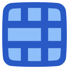Layout Window 55 Icon from Plump Flat Set
