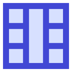 Layout Window 56 Icon from Sharp Duo Set