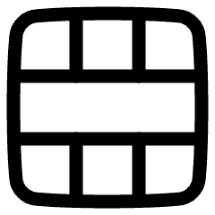 Layout Window 57 Icon from Plump Line Set