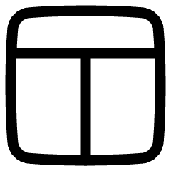 Layout Window 7 Icon from Plump Line Set