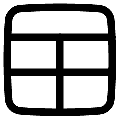 Layout Window 8 Icon from Plump Line Set