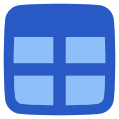 Layout Window 8 Icon from Plump Flat Set