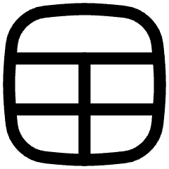 Layout Window 8 Icon from Flex Line Set