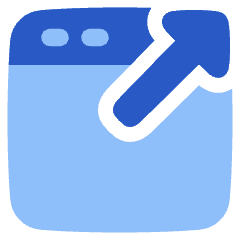 New Window Icon from Plump Flat Set