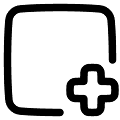 New Window Add Icon from Plump Line Set