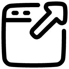 New Window Icon from Plump Line Set