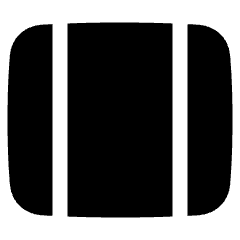 Page Width Wide Icon from Plump Solid Set