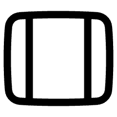 Page Width Wide Icon from Plump Line Set