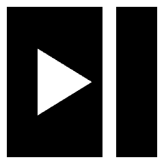 Sidebar Collapses Icon from Sharp Solid Set