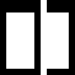 Split Horizontal Icon from Sharp Solid Set