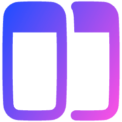 Split Horizontal Icon from Plump Gradient Set