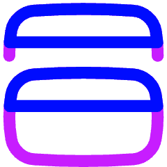 Split Vertical Icon from Flex Neon Set