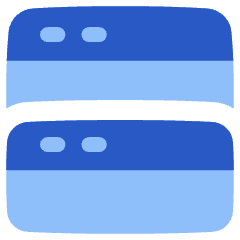 Split Vertical Icon from Plump Flat Set