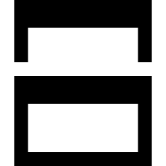 Split Vertical Icon from Sharp Solid Set