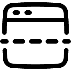 Split Window Icon from Plump Line Set