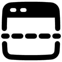 Split Window Icon from Plump Solid Set