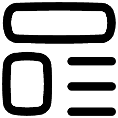 Template Theme Design Layout Icon from Flex Line Set