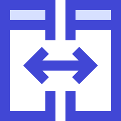 View Side By Side Icon from Sharp Duo Set
