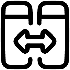 View Side By Side Icon from Plump Line Set