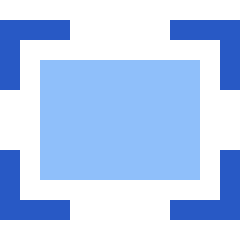Zoom Fit Screen Icon from Sharp Flat Set
