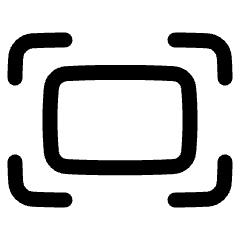 Zoom Fit Screen Icon from Plump Line Set