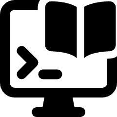 Monitor Programming Book Icon from Ultimate Bold Set