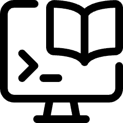 Monitor Programming Book Icon from Ultimate Regular Set