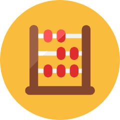 Abacus Icon from Kameleon Colors Set