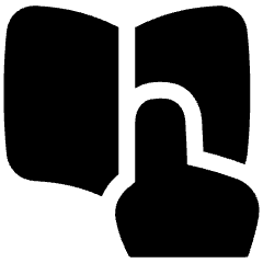 Book Reading Icon from Plump Solid Set