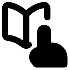 Book Reading Icon from Core Remix Set